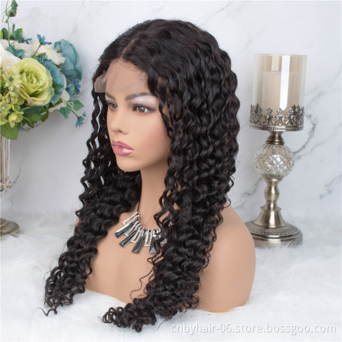 Factory Wholesale Brazilian Hair Lace Front Wig,Virgin Cuticle Aligned Human Hair Full Lace Wig,13x4 Lace Frontal Wig